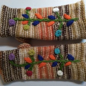 Wrist warmers, new, 100%wool with fleece lining